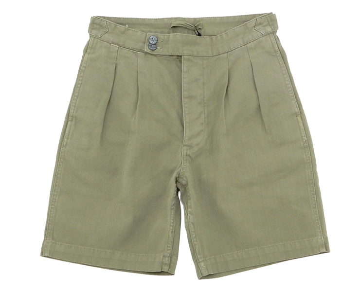 ナイジェルケーボン(NIGEL CABOURN)のプリーツショーツ - ヘリンボーン