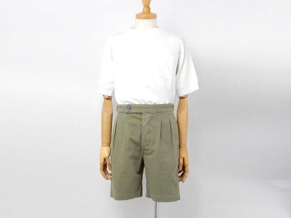 ナイジェルケーボン(NIGEL CABOURN)のプリーツショーツ - ヘリンボーン