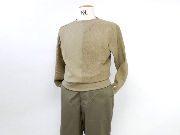 ナイジェルケーボン(NIGEL CABOURN)のアーミー クルー ジャージー ミックス