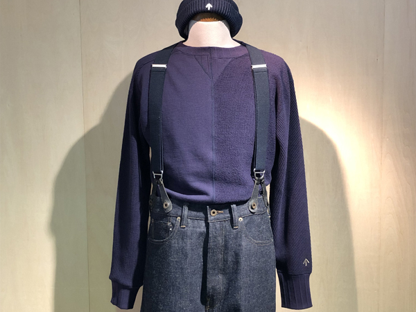 ナイジェルケーボン(NIGEL CABOURN)のアーミー クルー ジャージー ミックス