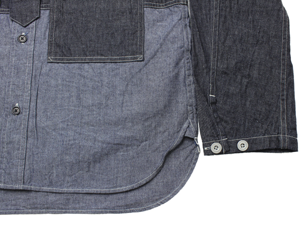 ナイジェルケーボン(NIGEL CABOURN)のユーティリティミックスシャツ6oz - コットン/リネンデニム