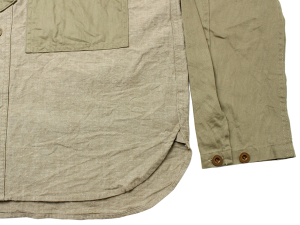 ナイジェルケーボン(NIGEL CABOURN)のユーティリティミックスシャツ6oz - コットン/リネンデニム
