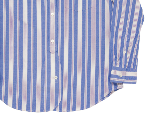 ナイジェルケーボン(NIGEL CABOURN WOMAN)のブリティッシュオフィサーズシャツ（オックス）ブルーストライプ
